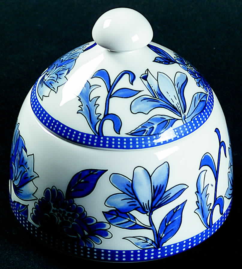 Blues Sugar Bowl & Lid by Arzberg-1