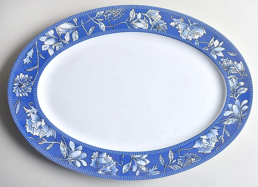 Blues 13" Oval Serving Platter by Arzberg-1