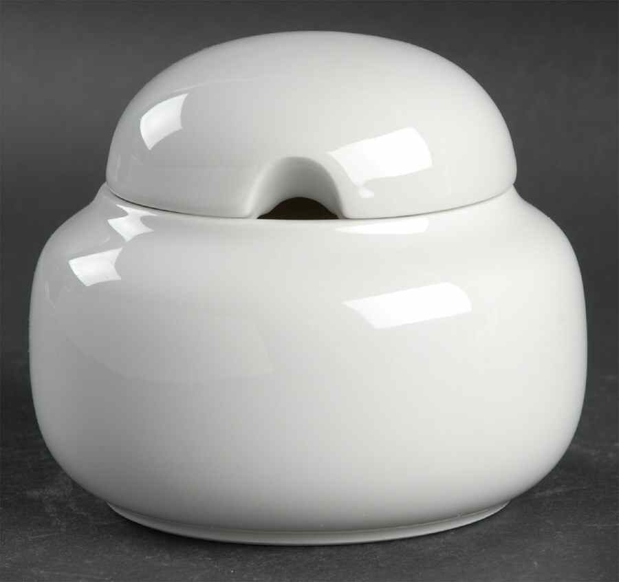 Brasilia White Sugar Bowl & Lid by Arzberg-1