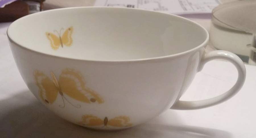 Butterfly Yellow Flat Cup by Arzberg-1