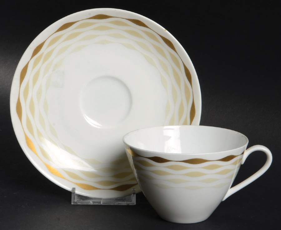 Candlelight Flat Cup & Saucer Set by Arzberg-1