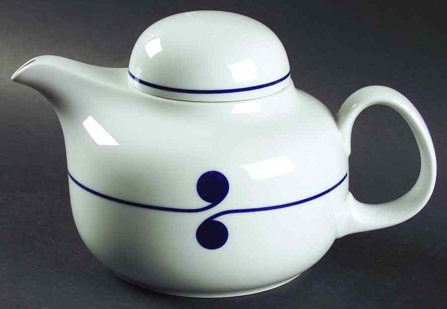 Colon Blue Teapot & Lid by Arzberg-1