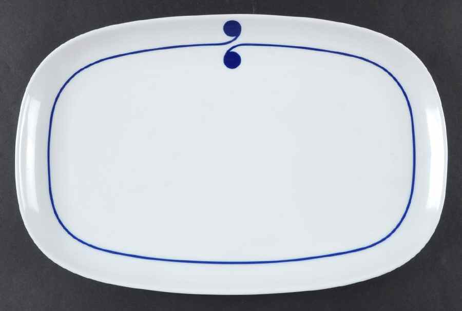 Colon Blue 13" Oval Serving Platter by Arzberg-1