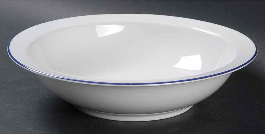 Contrast (Blue Trim) 9" Round Vegetable Bowl by Arzberg-1