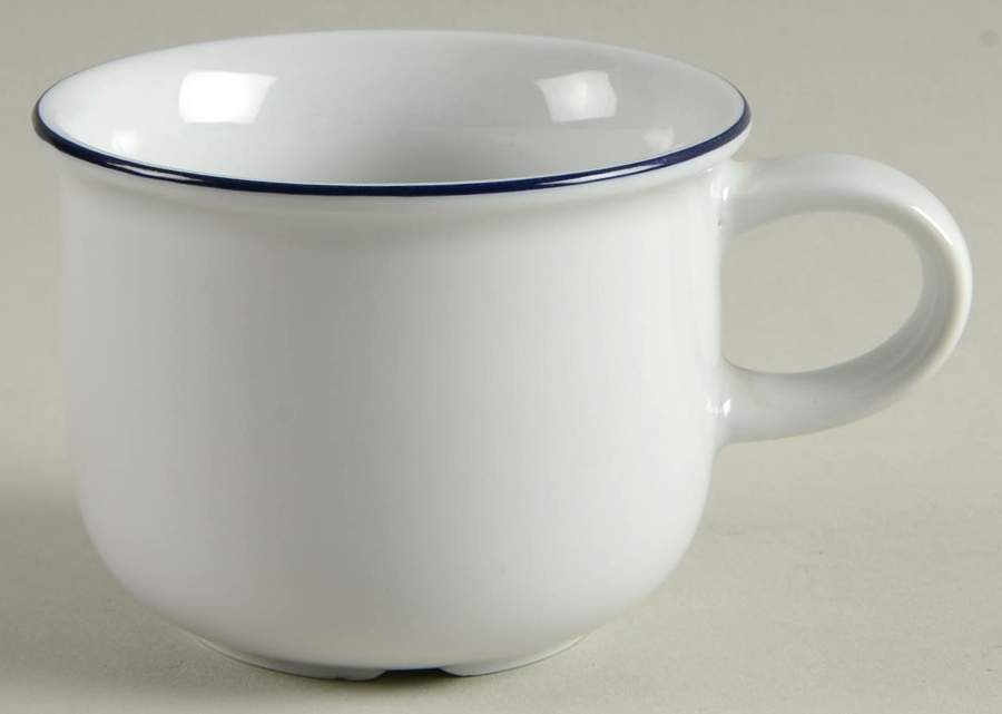 Contrast (Blue Trim) Flat Cup by Arzberg-1