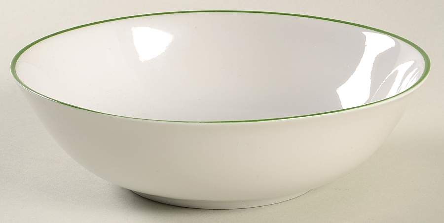 Contrast (Green Trim) Coupe Cereal Bowl by Arzberg-1