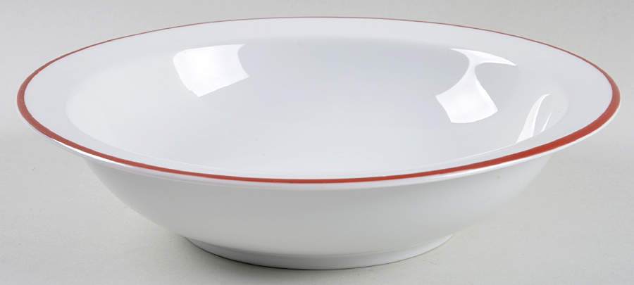 Contrast (Red Trim) 8" Round Vegetable Bowl by Arzberg-1
