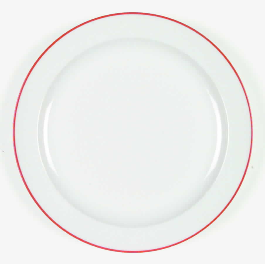 Contrast (Red Trim) Dinner Plate by Arzberg-1