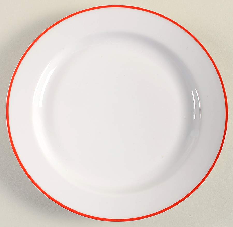 Contrast (Red Trim) Salad Plate by Arzberg-1