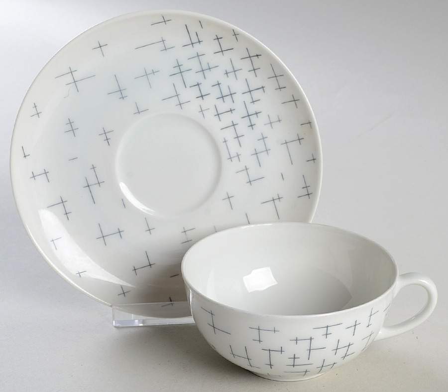 Crossroads Flat Cup & Saucer Set by Arzberg-1