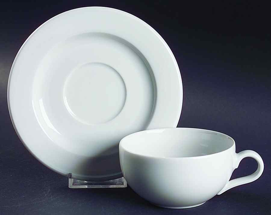 Cult (White) Flat Cup & Saucer Set by Arzberg-1