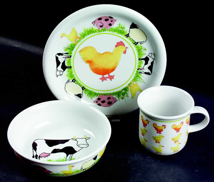 Farm Fun (3 Piece) Child's Set by Arzberg-1