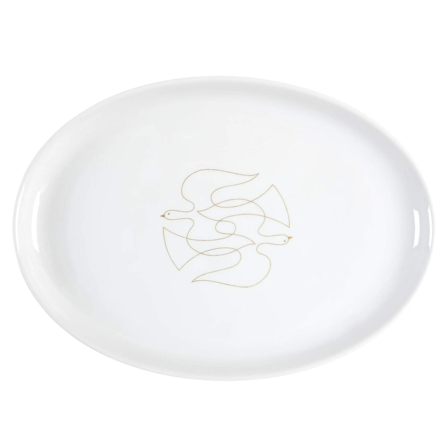 Golden Swallow 12" Oval Serving Platter by Arzberg-1