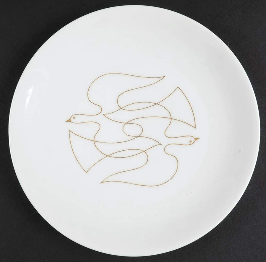 Golden Swallow Salad Plate by Arzberg-1