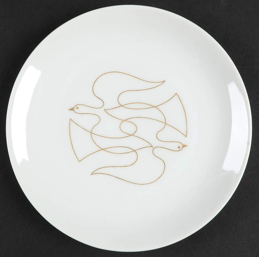 Golden Swallow Bread & Butter Plate by Arzberg-1