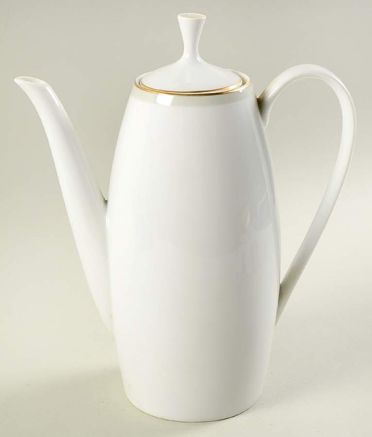 Grey Band with Gold Coffee Pot & Lid by Arzberg-1
