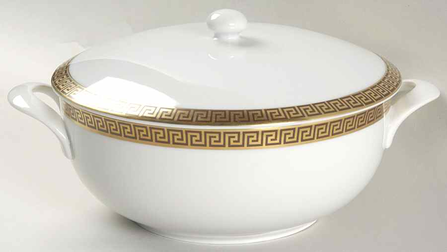 Greek Key Round Covered Vegetable by Arzberg-1