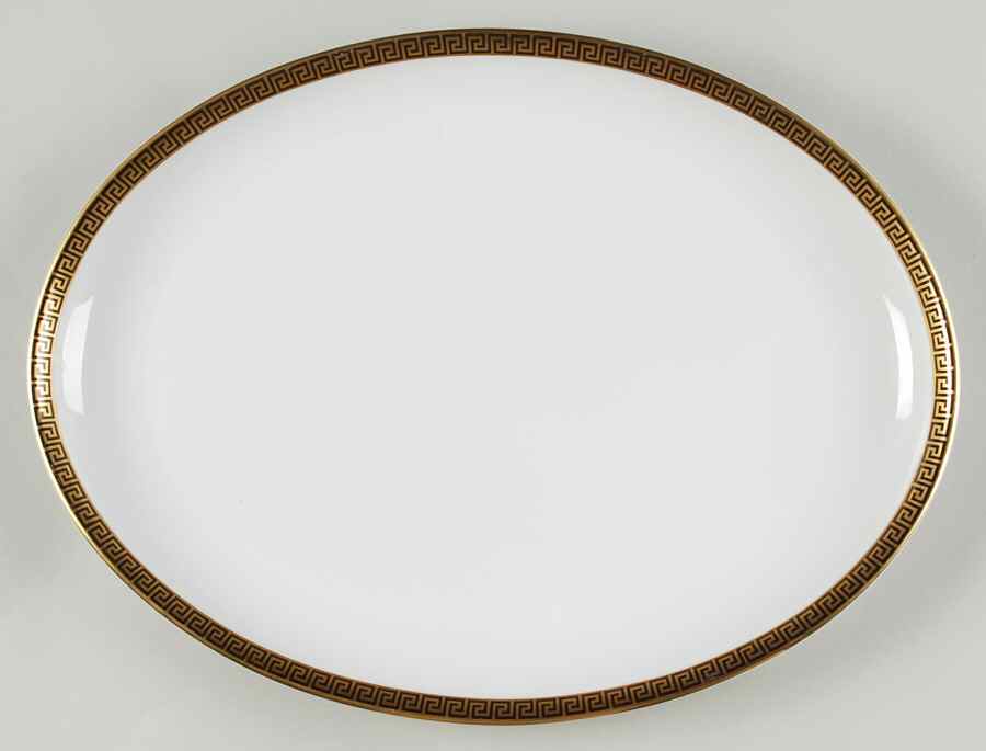 Greek Key 15" Oval Serving Platter by Arzberg-1