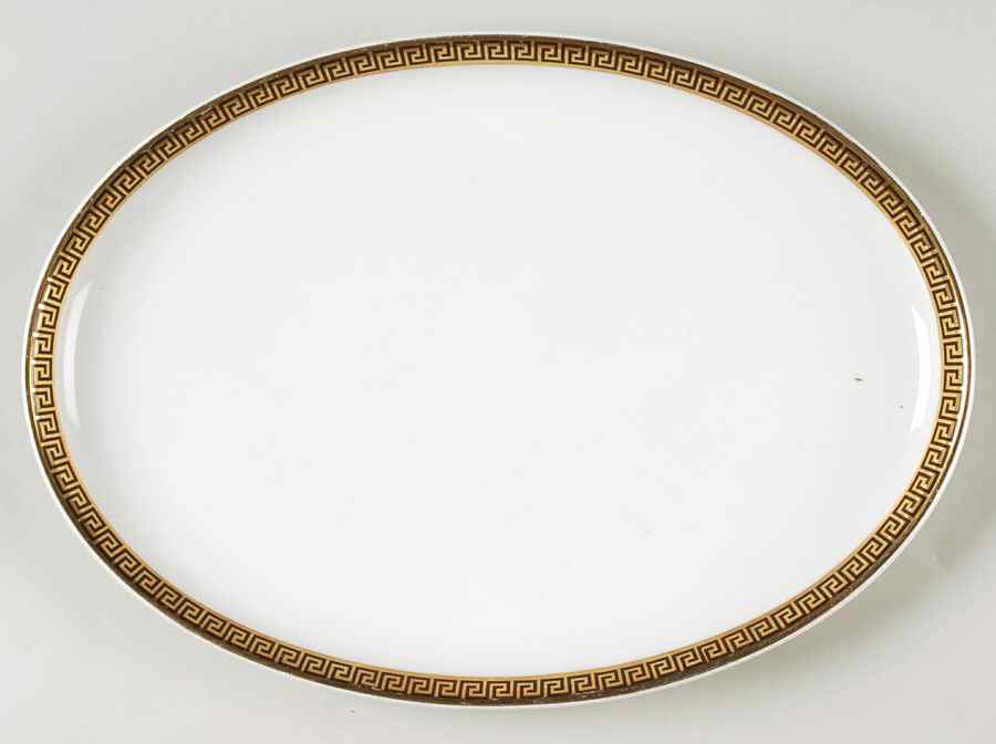 Greek Key 12" Oval Serving Platter by Arzberg-1