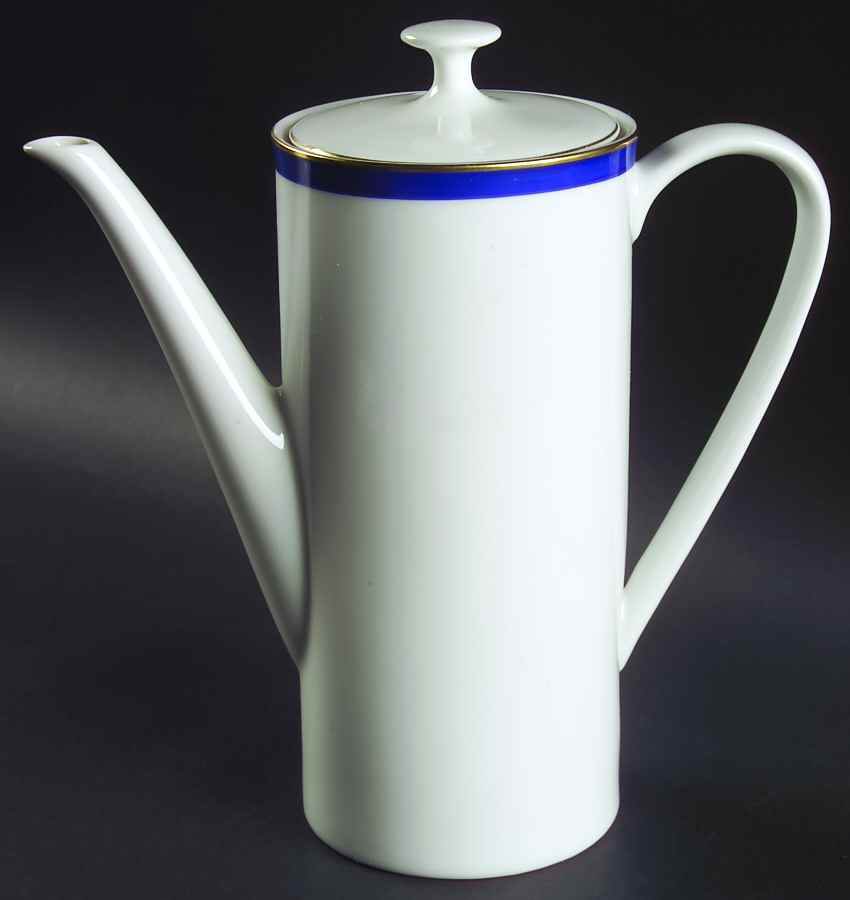 Grand Prix Cobalt Blue Coffee Pot & Lid by Arzberg-1