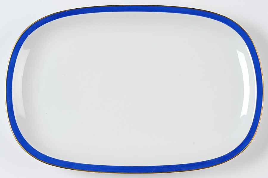 Grand Prix Cobalt Blue 14" Oval Serving Platter by Arzberg-1