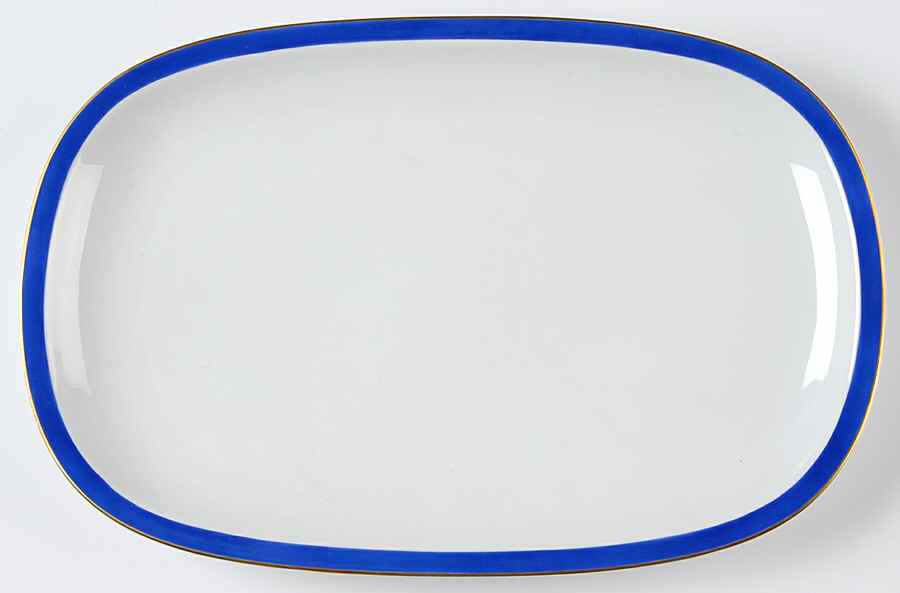 Grand Prix Cobalt Blue 12" Oval Serving Platter by Arzberg-1