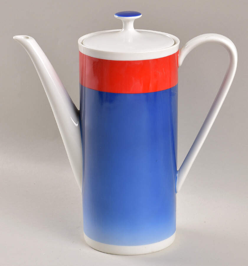 Grand Prix Multicolored Coffee Pot & Lid by Arzberg-1