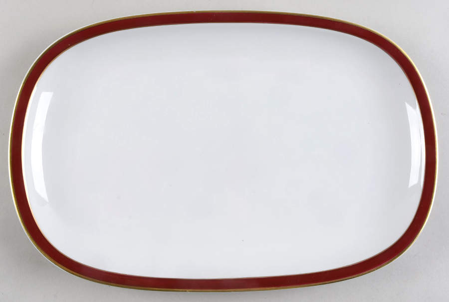 Grand Prix Rouge 12" Oval Serving Platter by Arzberg-1