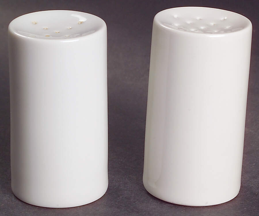Grand Prix White Salt & Pepper Set by Arzberg-1