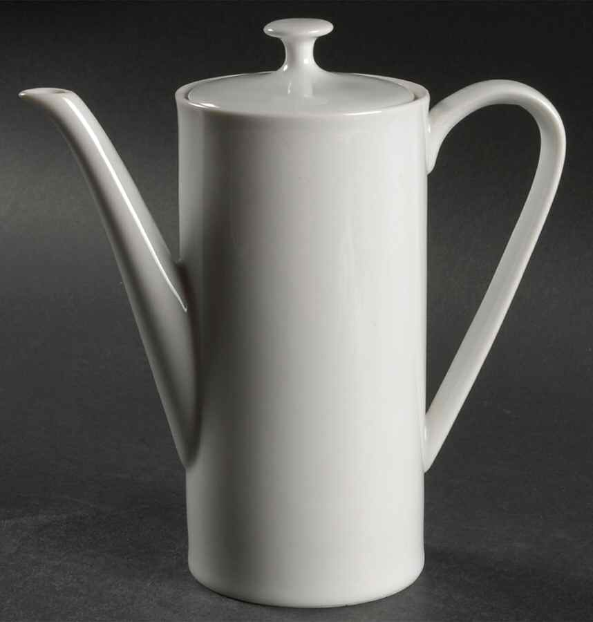 Grand Prix White Mini Coffee Pot & Lid by Arzberg-1