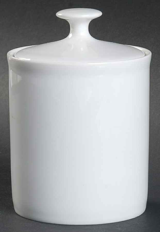 Grand Prix White Sugar Bowl & Lid by Arzberg-1