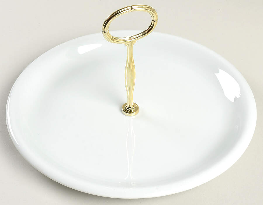 Hobby White Round Serving Plate with Center Handle (Dp) Hc by Arzberg-1