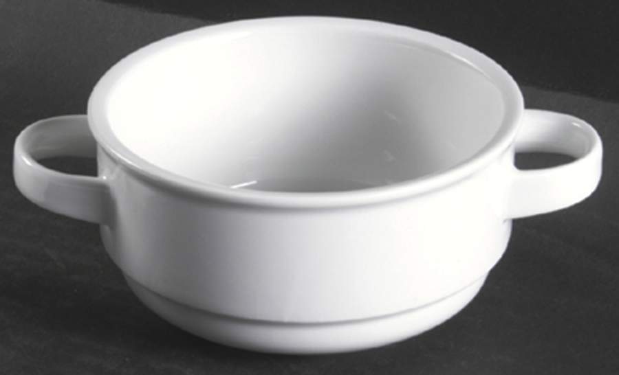 Hobby White Flat Cream Soup Bowl by Arzberg-1