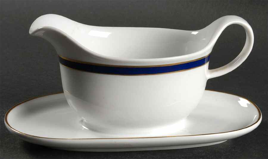 Kobalt Gravy Boat with Attached Underplate by Arzberg-1