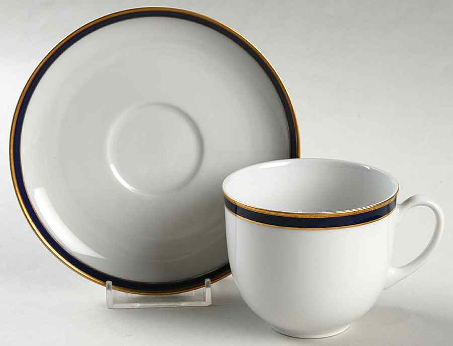 Kobalt Flat Demitasse Cup & Saucer Set by Arzberg-1