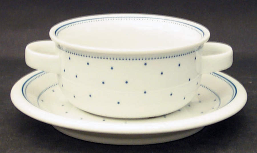 Lagune Flat Cream Soup Bowl & Saucer Set by Arzberg-1