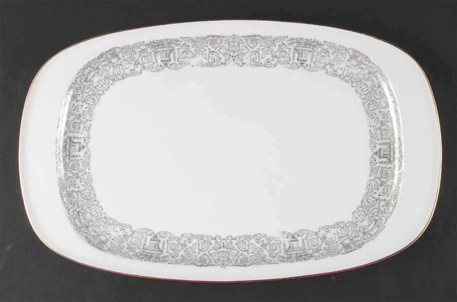 Medici Black 14" Oval Serving Platter by Arzberg-1