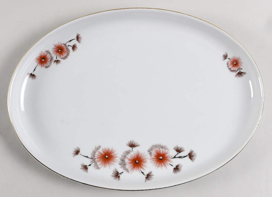 Pinecones 12" Oval Serving Platter by Arzberg-1