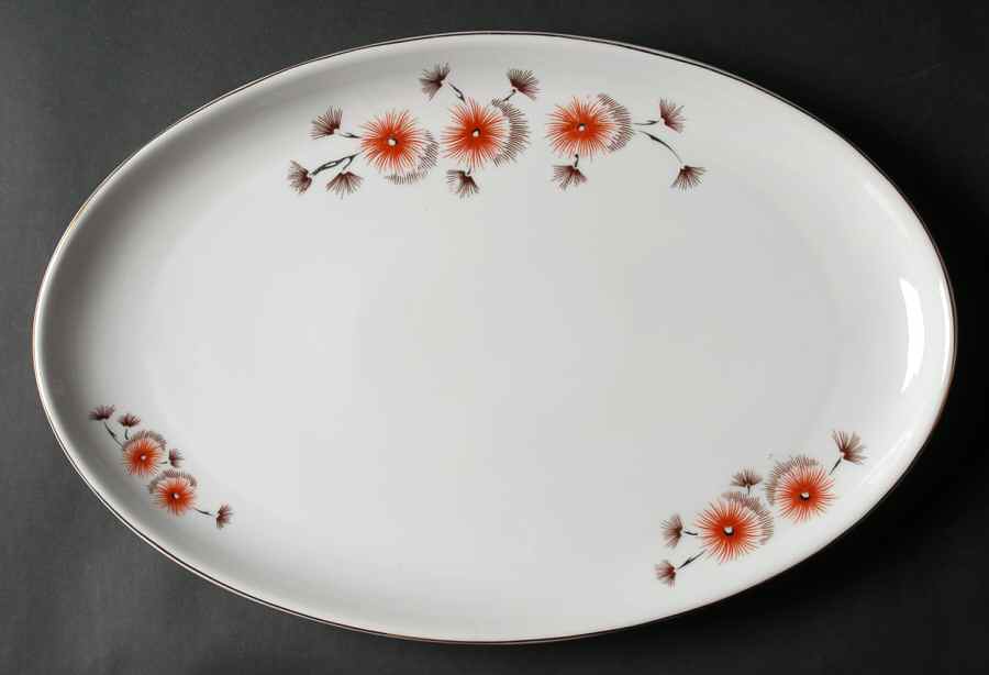 Pinecones 17" Oval Serving Platter by Arzberg-1
