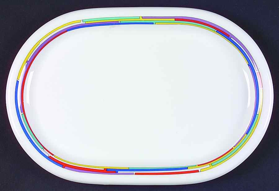 Rainbow 11" Oval Serving Platter by Arzberg-1