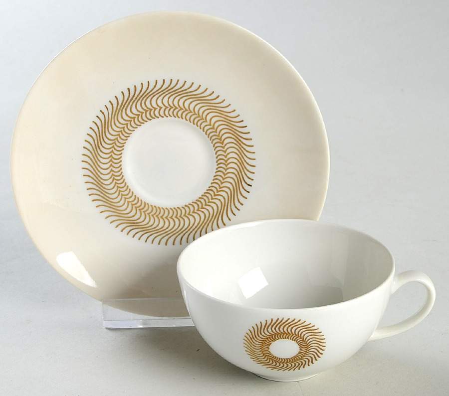 Roulette Flat Demitasse Cup & Saucer Set by Arzberg-1