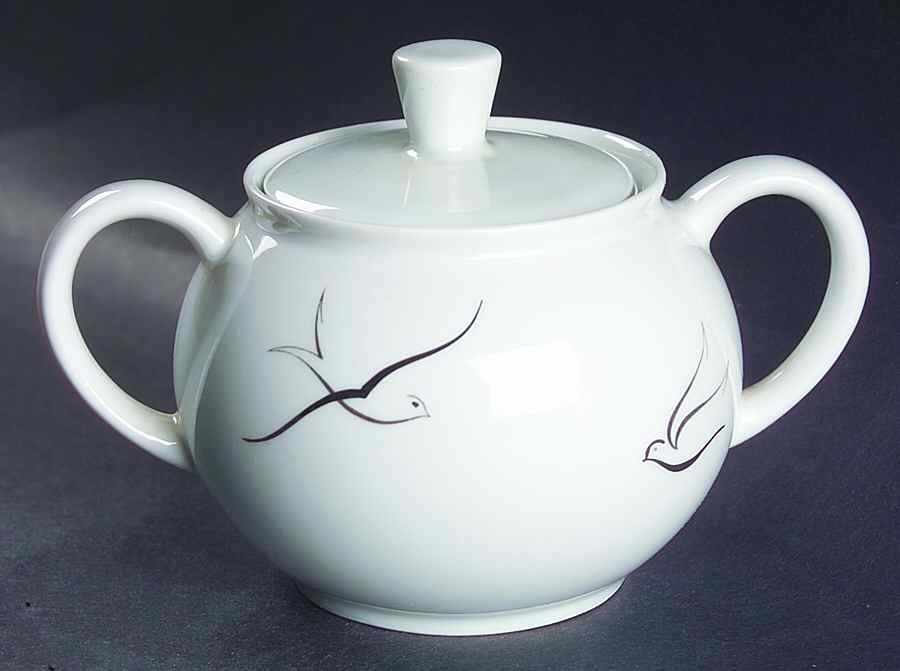 Silver Flight Sugar Bowl & Lid by Arzberg-1