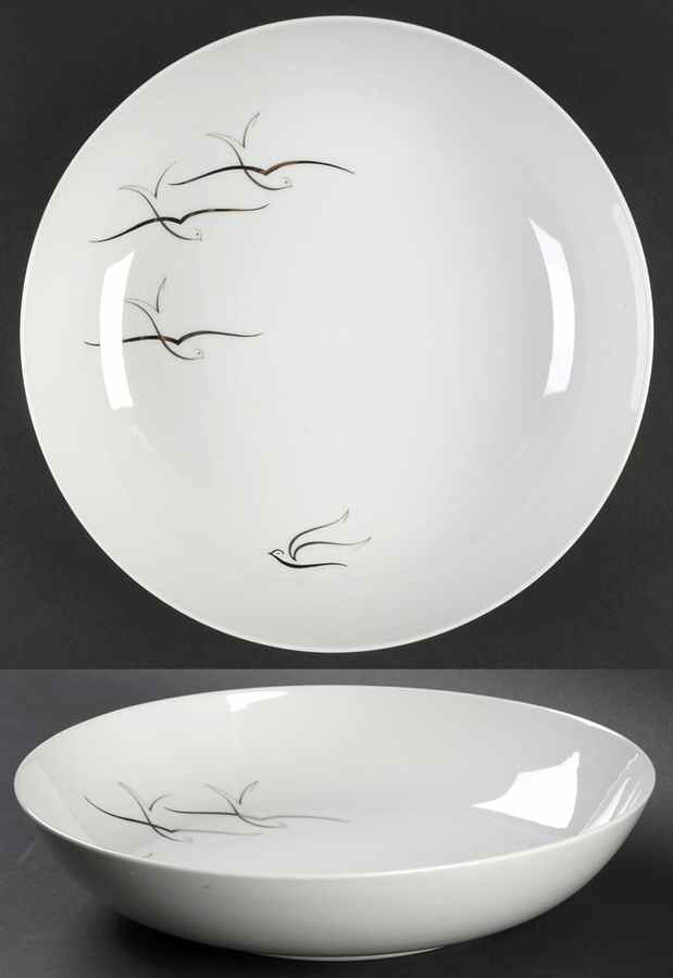Silver Flight 11" Round Vegetable Bowl by Arzberg-1