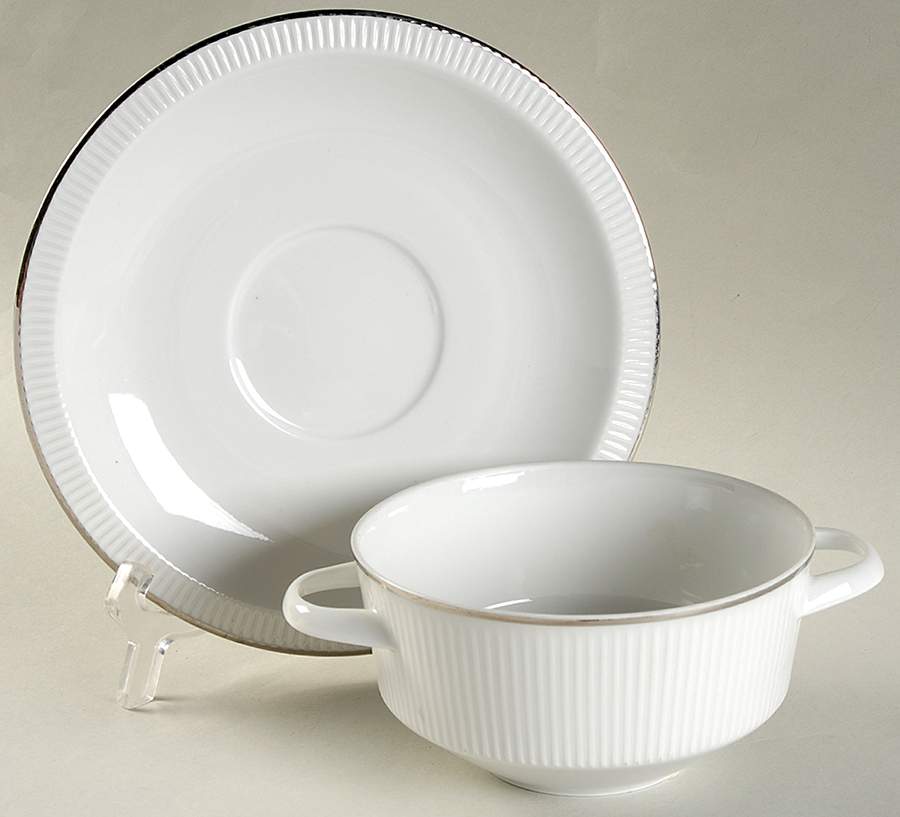 Sparta Secunda Flat Cream Soup Bowl & Saucer Set by Arzberg-1