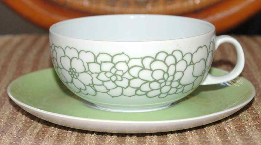 Springtime Flat Cup & Saucer Set by Arzberg-1