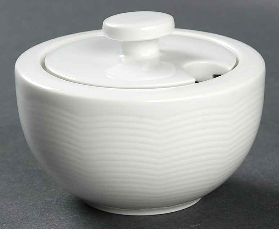 White Sky Sugar Bowl & Lid by Arzberg-1