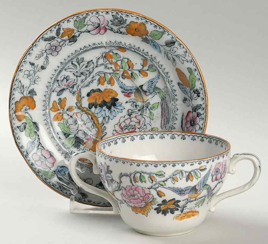 B9461 Flat Bouillon Cup & Saucer by Ashworth Bros-1