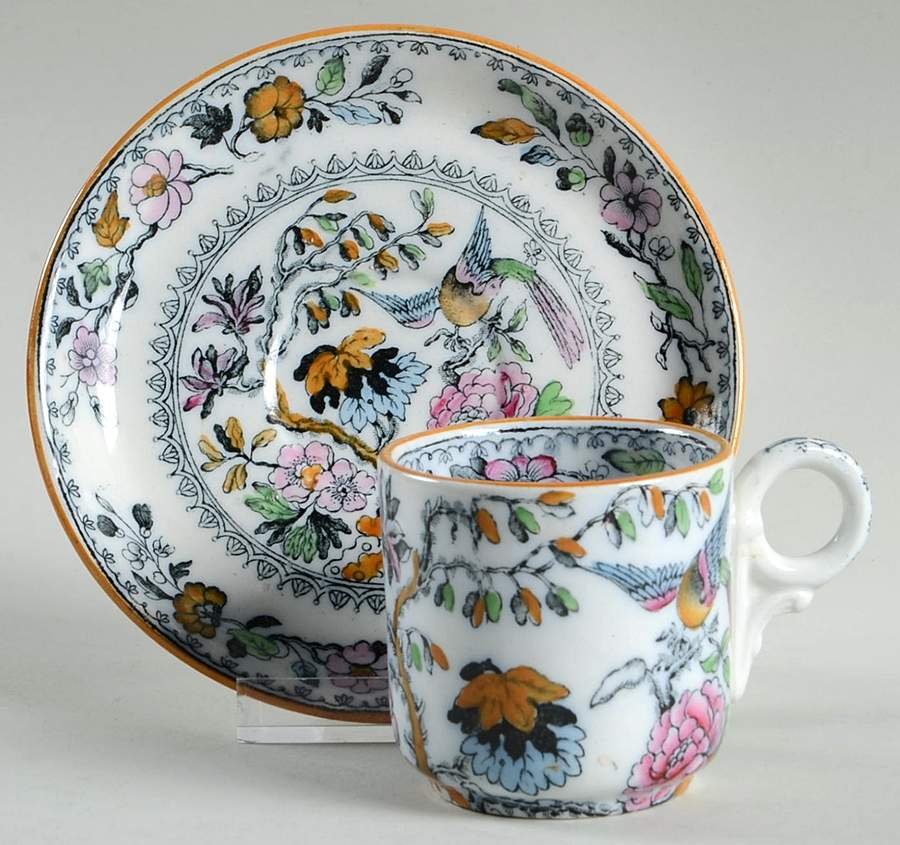 B9461 Flat Demitasse Cup & Saucer Set by Ashworth Bros-1