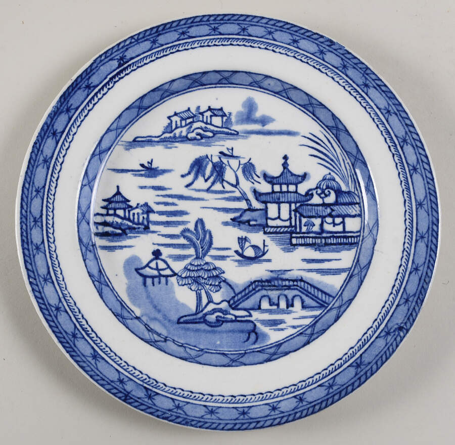 Real Old Canton Luncheon Plate by Ashworth Bros-1