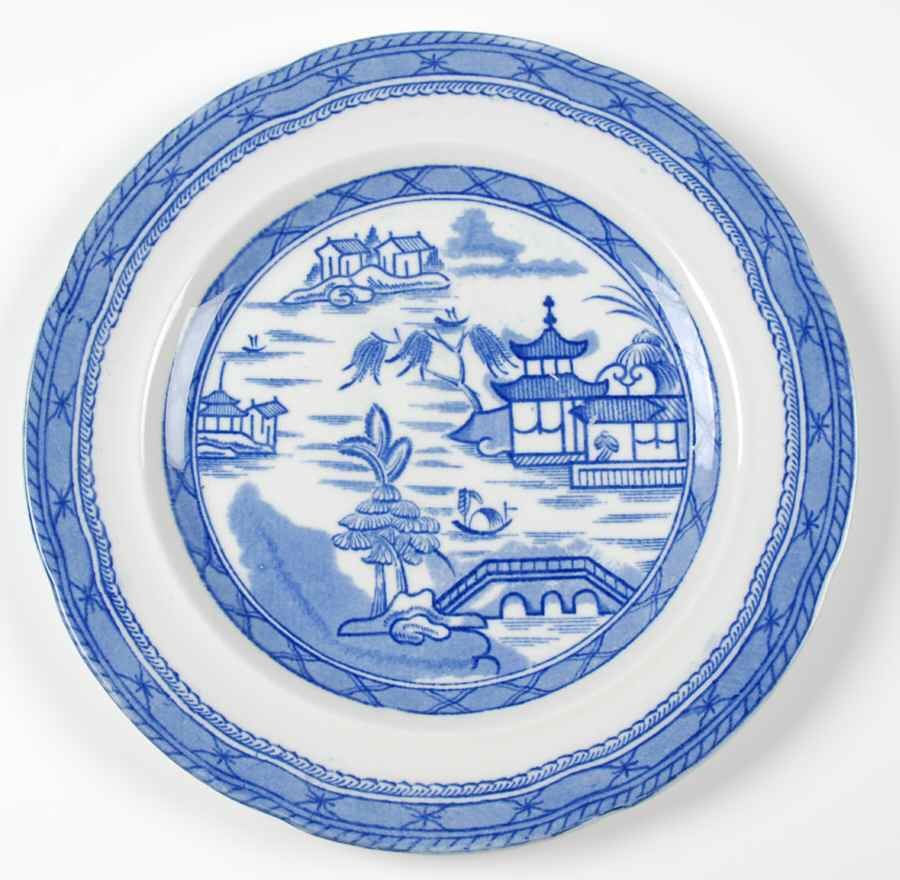 Real Old Canton Luncheon Plate by Ashworth Bros-1